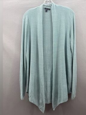 Eileen Fisher M Linen Blend Lightweight Long Cardigan